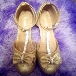 Utopia Girls Gold Heels